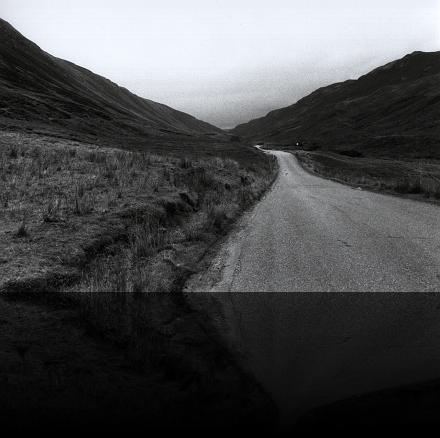 Western Scottland road 01 - bw